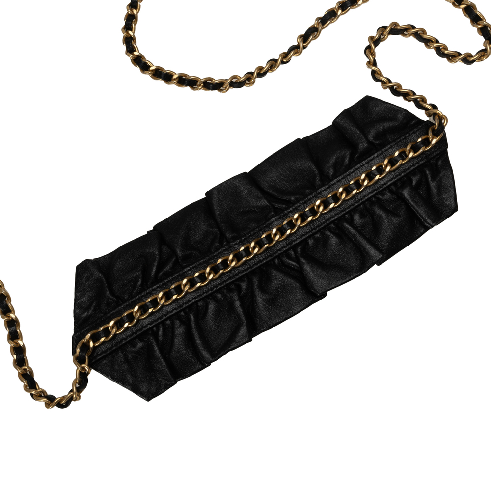 Pre-Loved Chanel Lambskin Romance Wallet On Chain - Picture 10 of 11